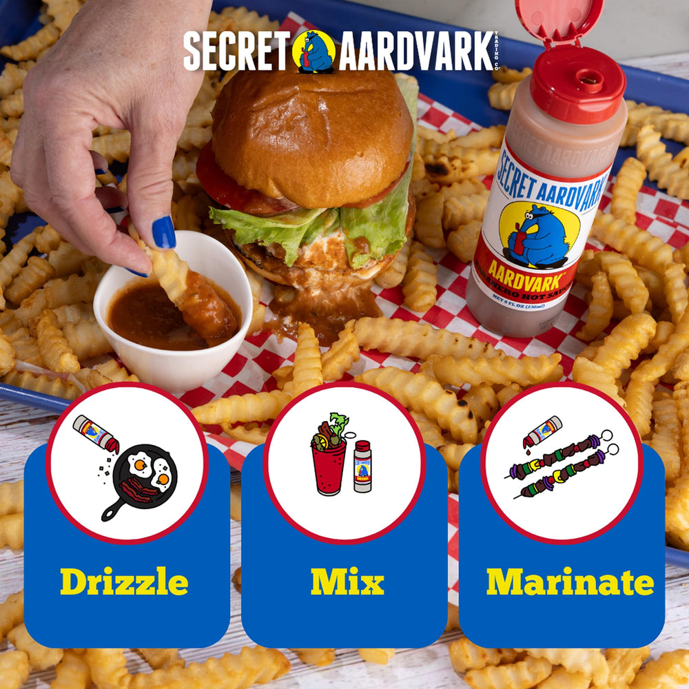 Secret Aardvark etiqueta con lista de ingredientes y sello Non‑GMO visible