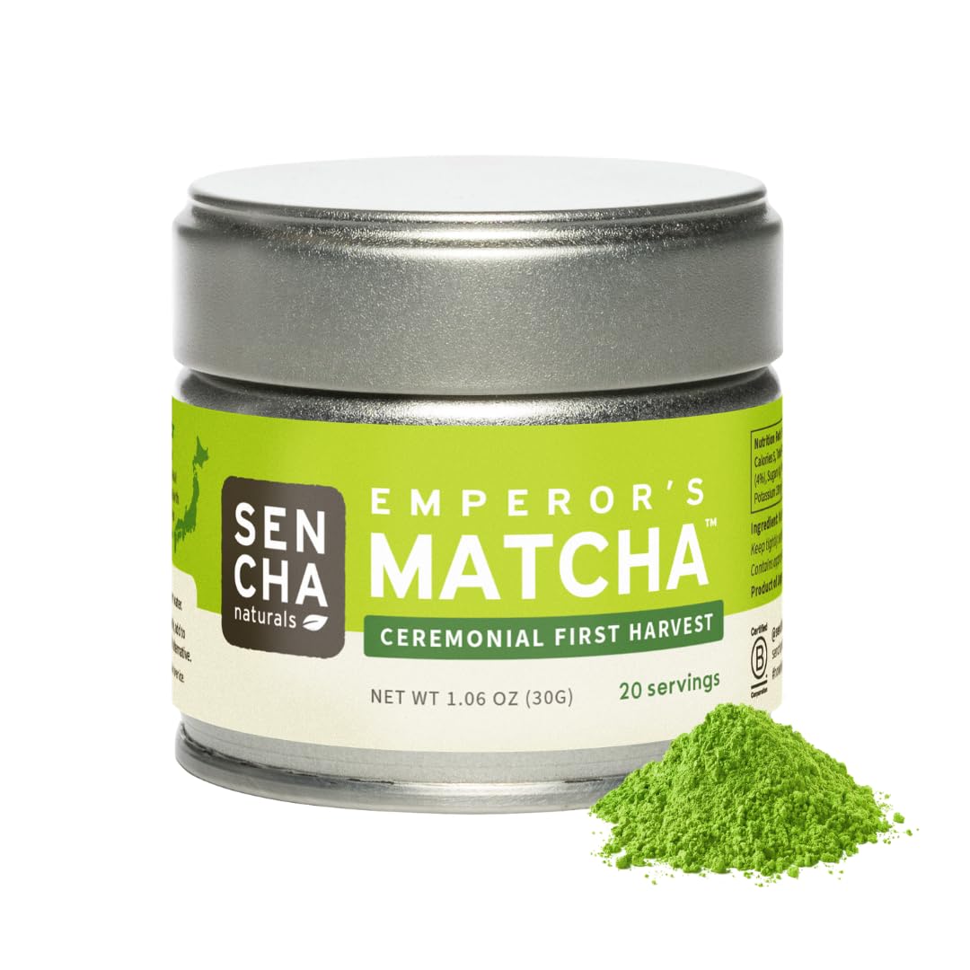 Sencha Naturals paquete frontal mostrando sello fresco y conveniencia