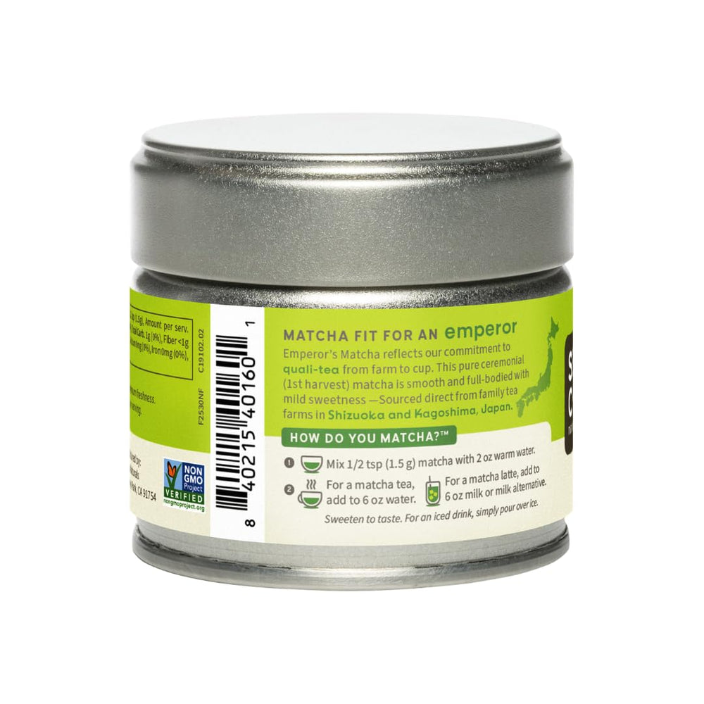 Sencha Naturals taza ceremonial con espuma y color vibrante