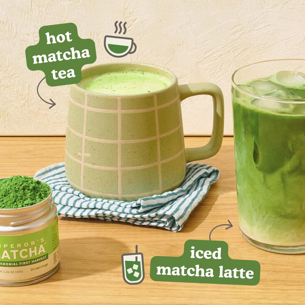 Sencha Naturals matcha añadido a batido para energía y sabor