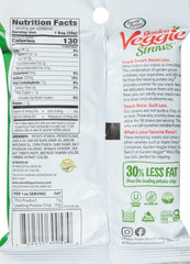 Sensible Portions primer plano de las veggie straws resaltando crujido