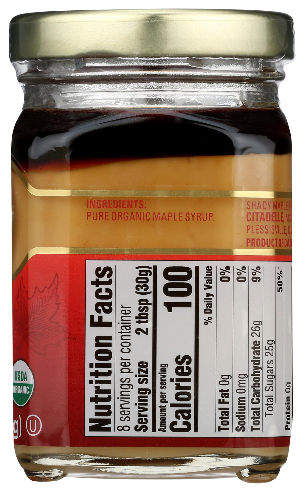 Shady Maple Farms mantequilla de arce como cobertura de postre, realza sabores