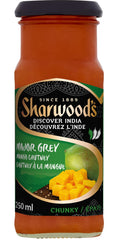 Sharwood's frasco frontal Major Grey 395 ml mostrando etiqueta y presentación atractiva