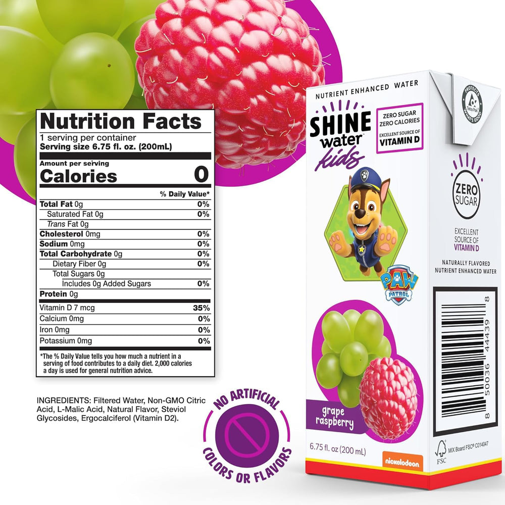 Detalle de la textura liquida GrapeRaspberry de ShineWater mostrando color natural y sabor