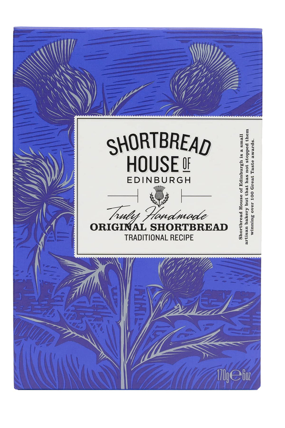Shortbread House of Edinburgh caja abierta mostrando ocho barritas, frescura visible