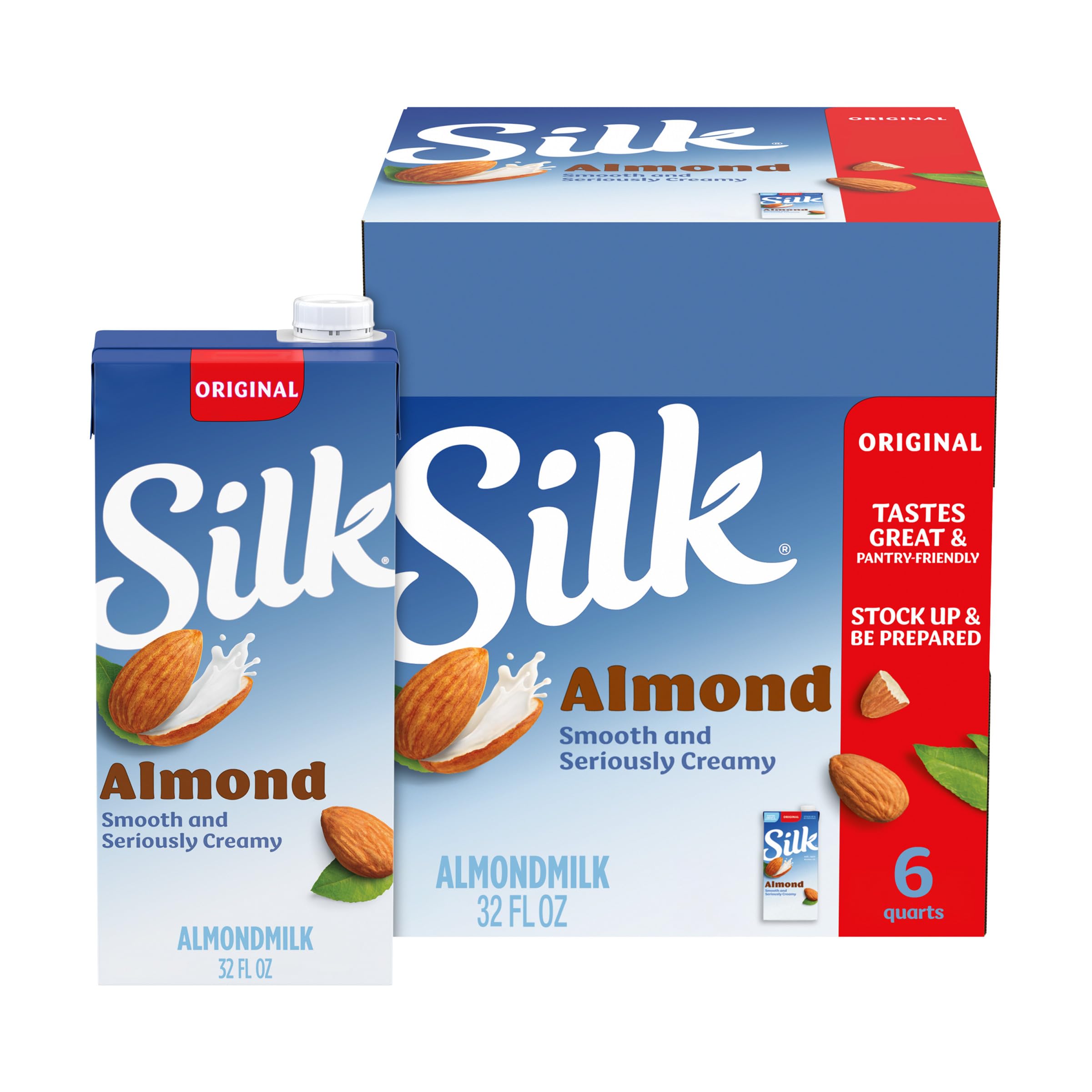 Silk envase frontal mostrando marca y diseño, práctico para despensa