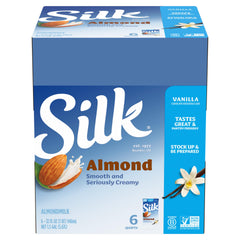 Silk leche de almendra vertida en café, aporta cremosidad y sabor vainilla