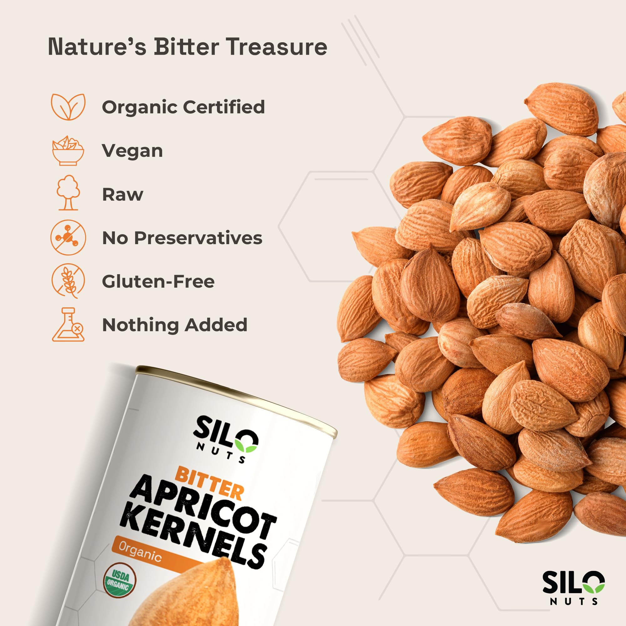 SILO NUTS semillas utilizadas en postre añadiendo sabor y crujido