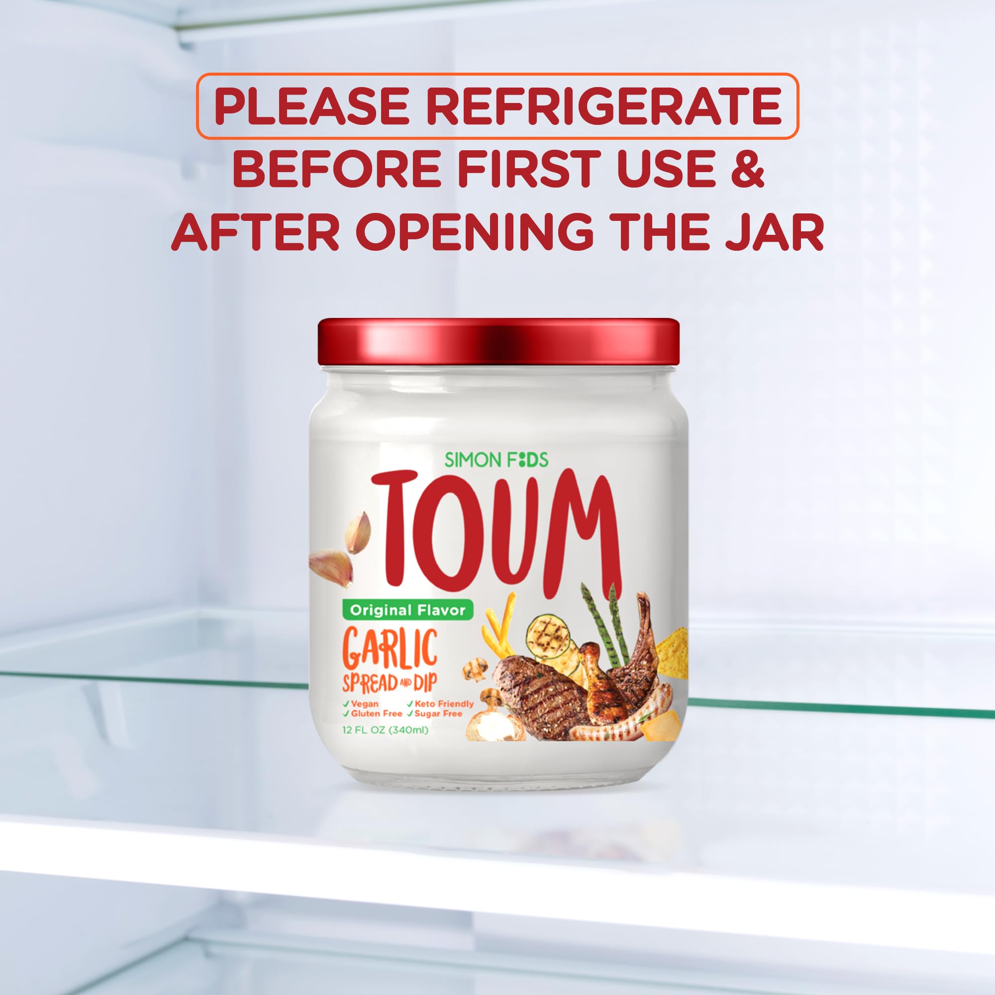 Simon Foods TOUM untando pan tostado para mejorar el sabor del snack