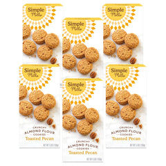 Simple Mills frente del paquete mostrando sabor y beneficios sin gluten