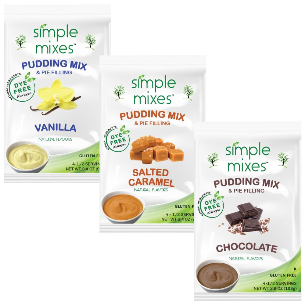 Simple Mixes frente del empaque mostrando variedad y conveniencia