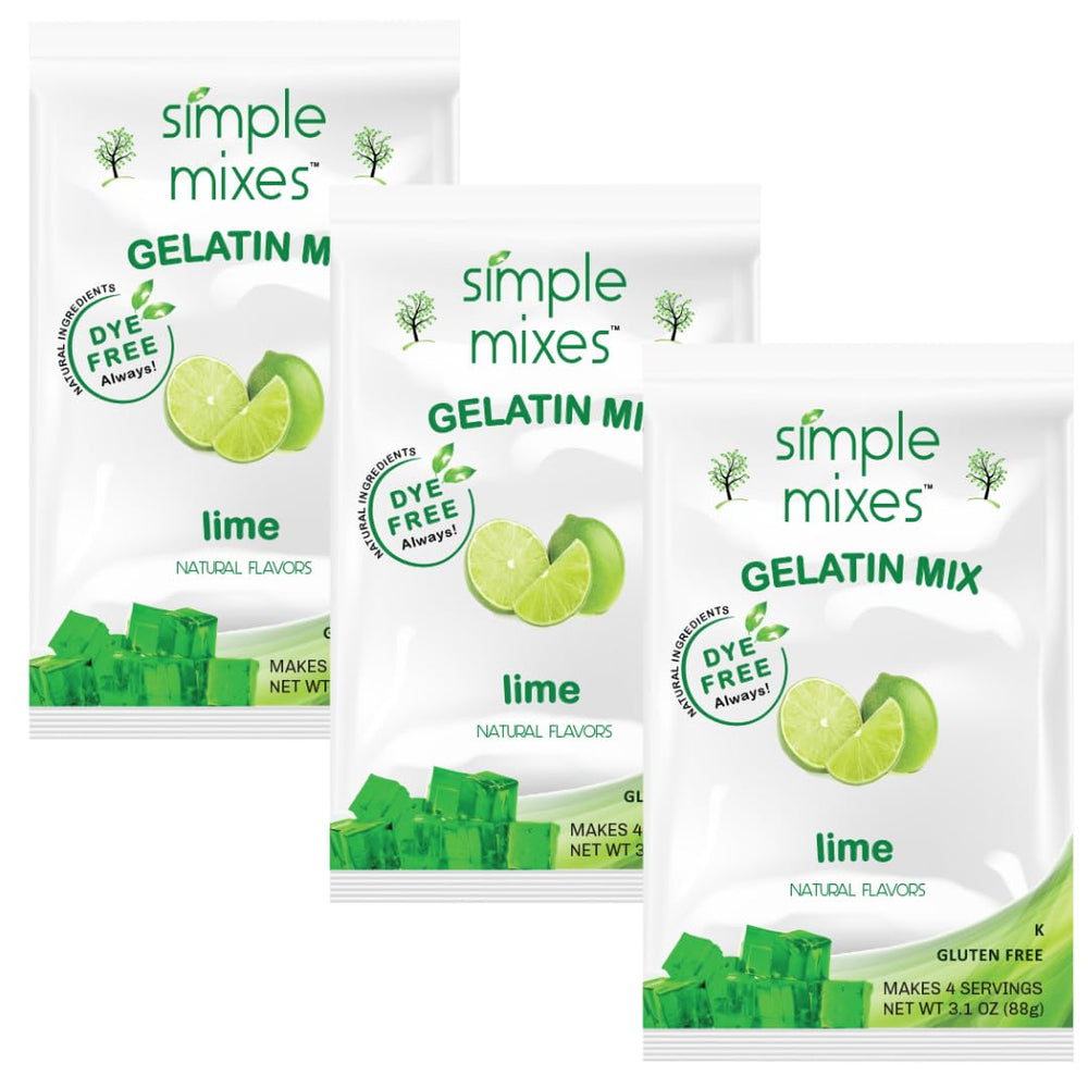 Simple Mixes frente del envase mostrando sabor lima y conveniencia