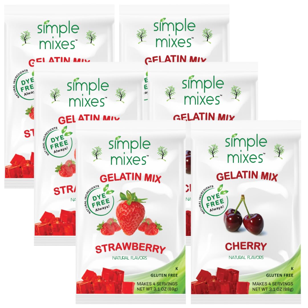 Simple Mixes paquete frontal mostrando caja y sabores, conveniencia familiar