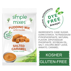 Simple Mixes pudín servido en tazón listo para degustar