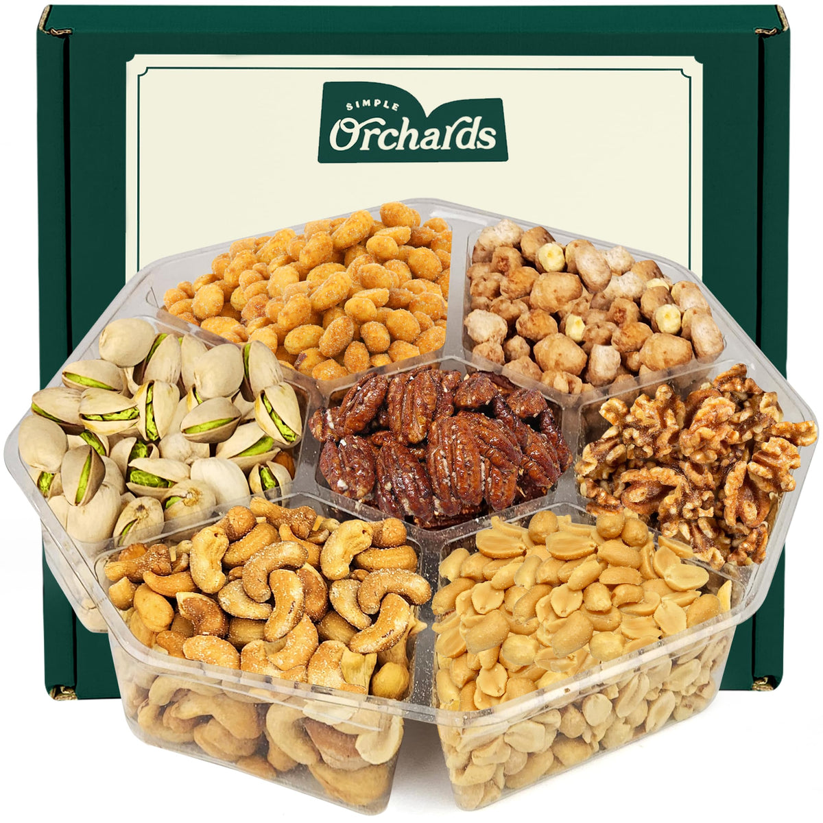 Simple Orchards caja frontal mostrando la presentación lista para regalar
