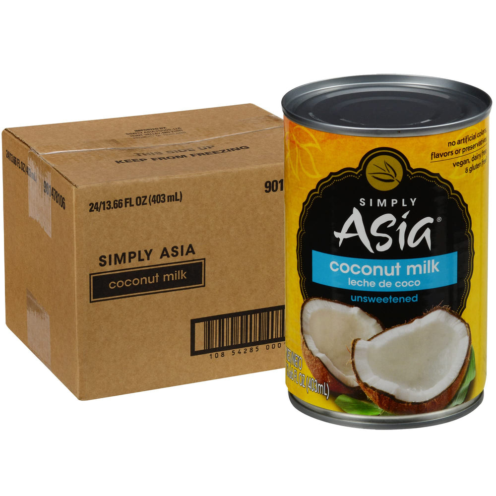Simply Asia lata frontal mostrando diseño y tamaño, ideal para cocinas profesionales