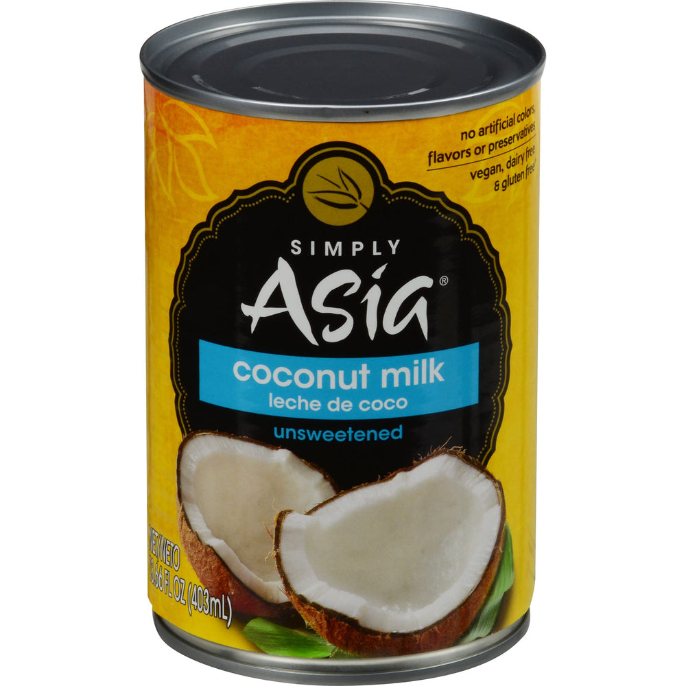 Simply Asia leche de coco añadida a batido vegetal para mayor cremosidad y energía