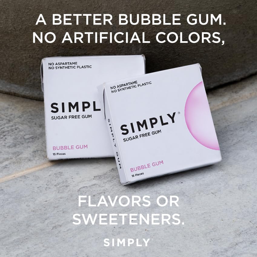 Simply Gum detalle de savia de chicle natural explicando origen real