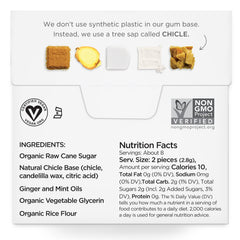 Primer plano de la textura del chicle SIMPLY Gum con aspecto natural y masticable