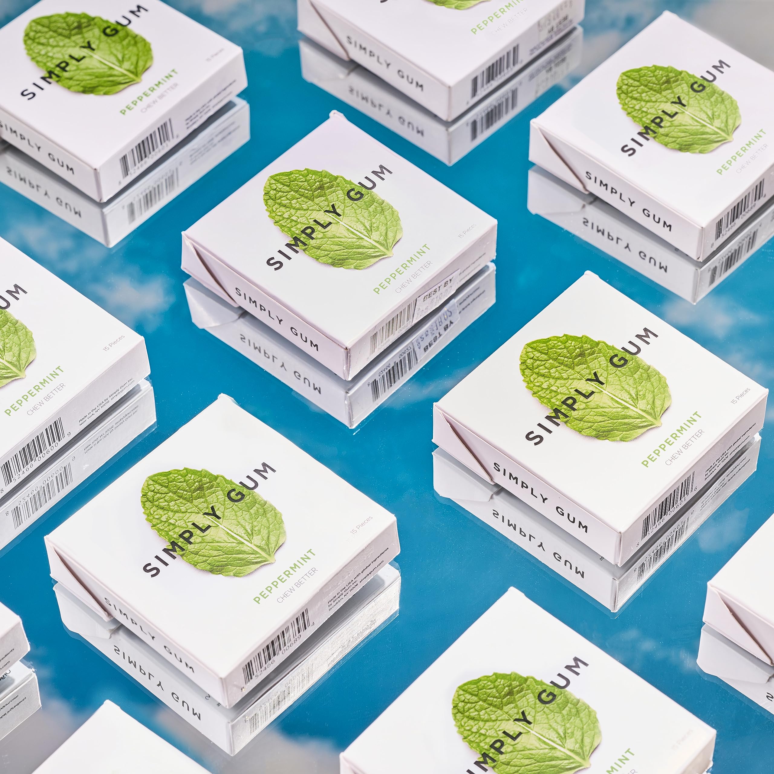 SIMPLY Gum imagen de producción en USA y artesanía