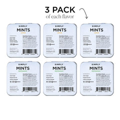 Simply Gum lata abierta con pastillas, mantiene frescura