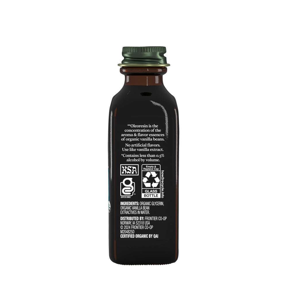 Simply Organic detalle de vidrio ámbar que protege el sabor