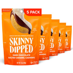 SKINNYDIPPED anverso del paquete mostrando diseño y nombre, ideal para identificar el snack