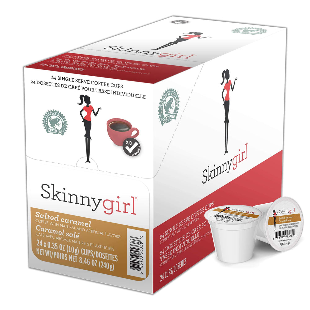 Skinnygirl cápsula frontal del envase mostrando diseño y beneficio conveniencia