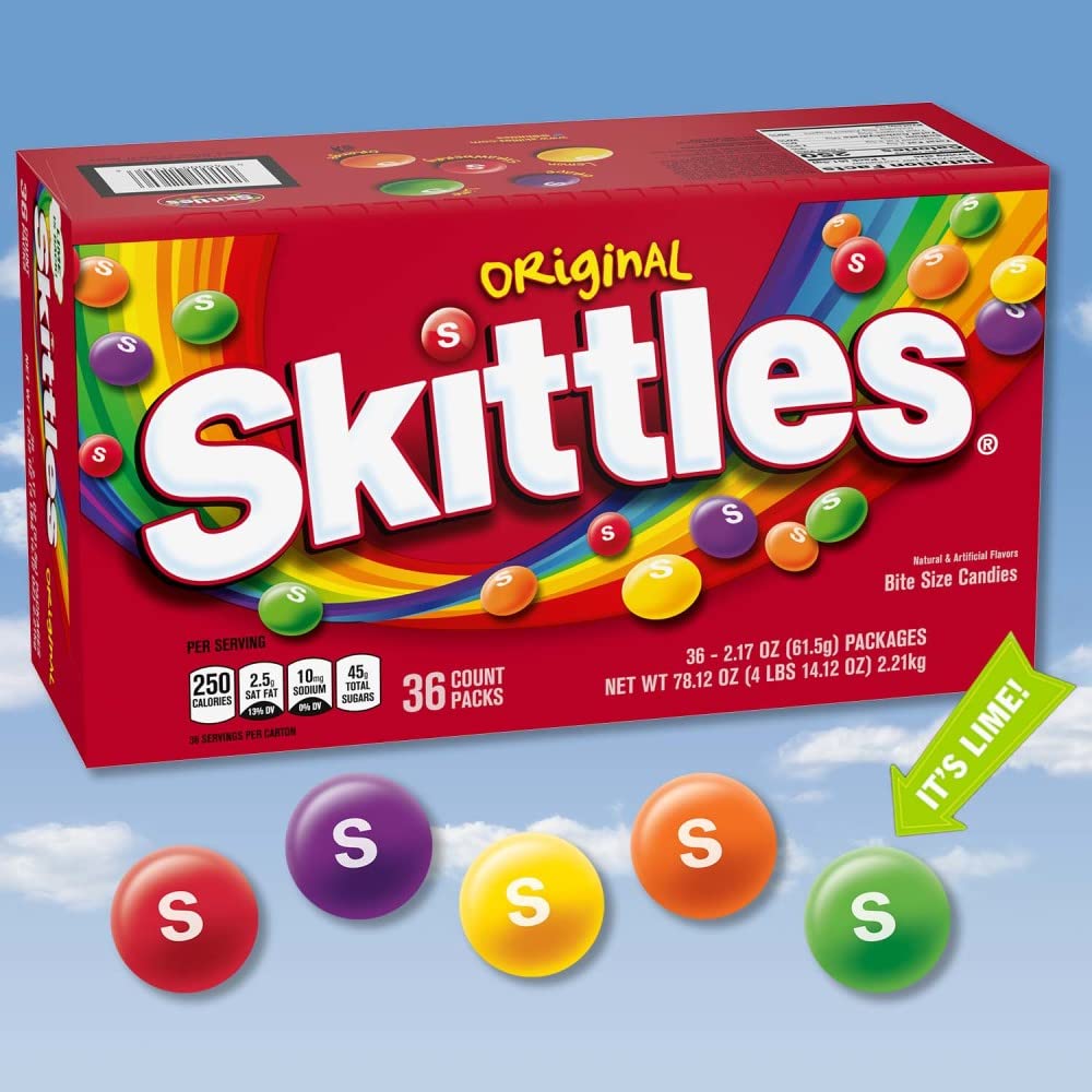 Skittles detalle de piezas coloridas con textura atractiva para decorar