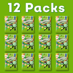 SKITTLES gomitas primer plano con colores brillantes y masticables