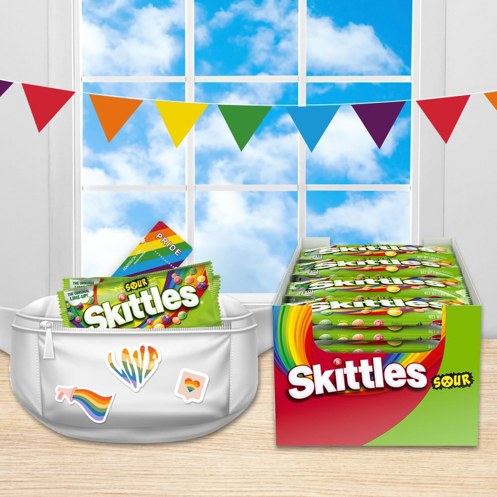 Skittles caja al por mayor con 24 paquetes listos para eventos