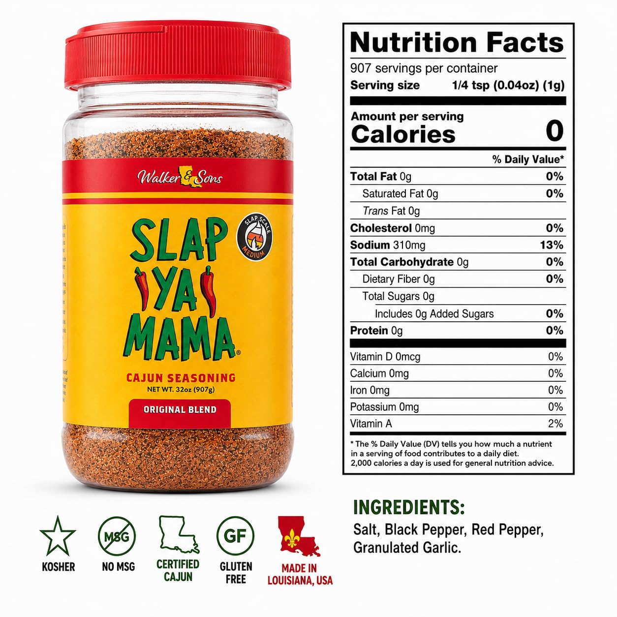 SLAP YA MAMA tapa estilo lata abierta facilitando el acceso rápido