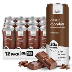 Slate lata frontal chocolate clásico mostrando diseño y conveniencia