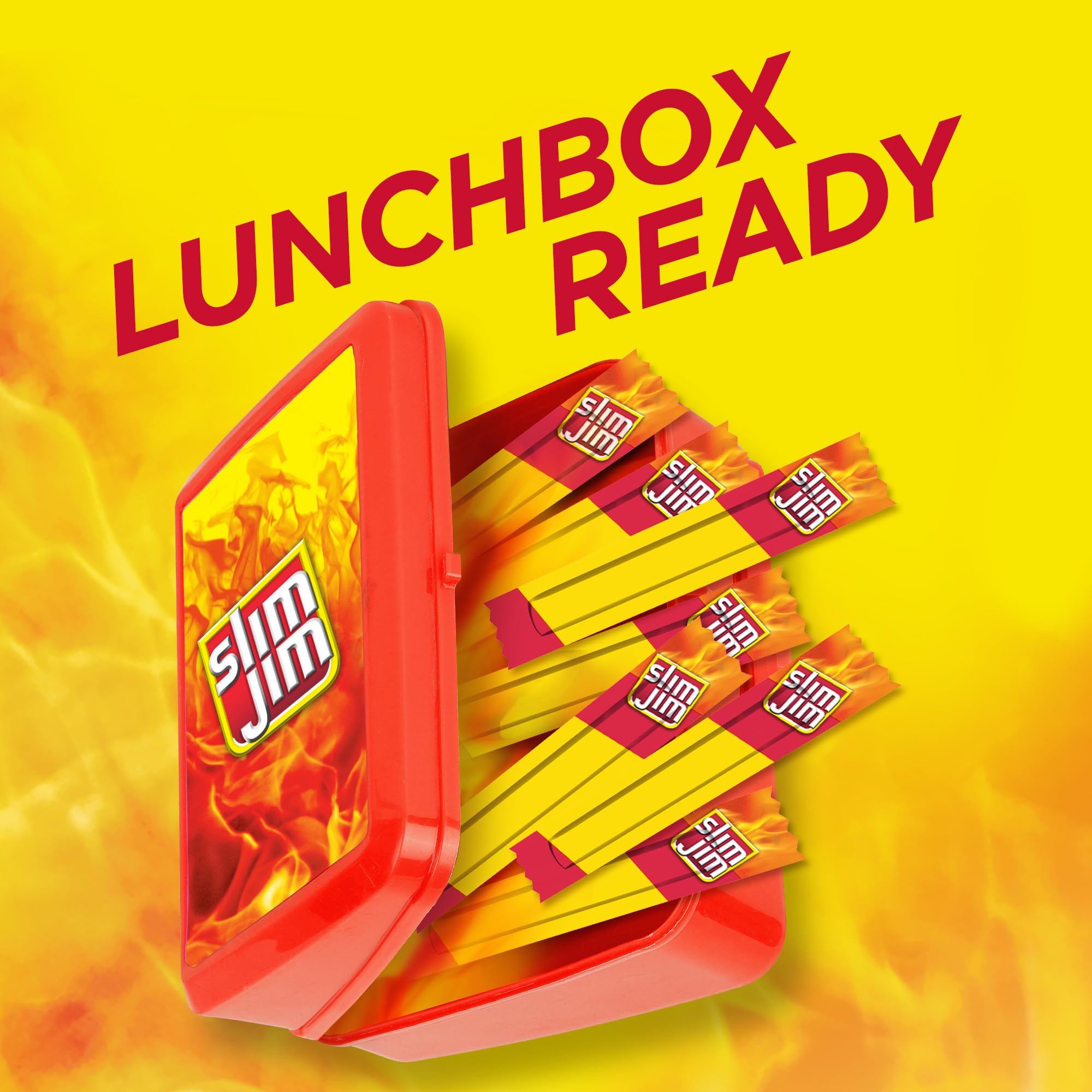 Slim Jim etiqueta ingredientes sin sabores ni colores artificiales