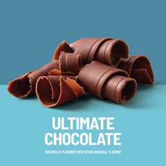SlimFast close-up de la textura cremosa del batido chocolate con aspecto apetecible