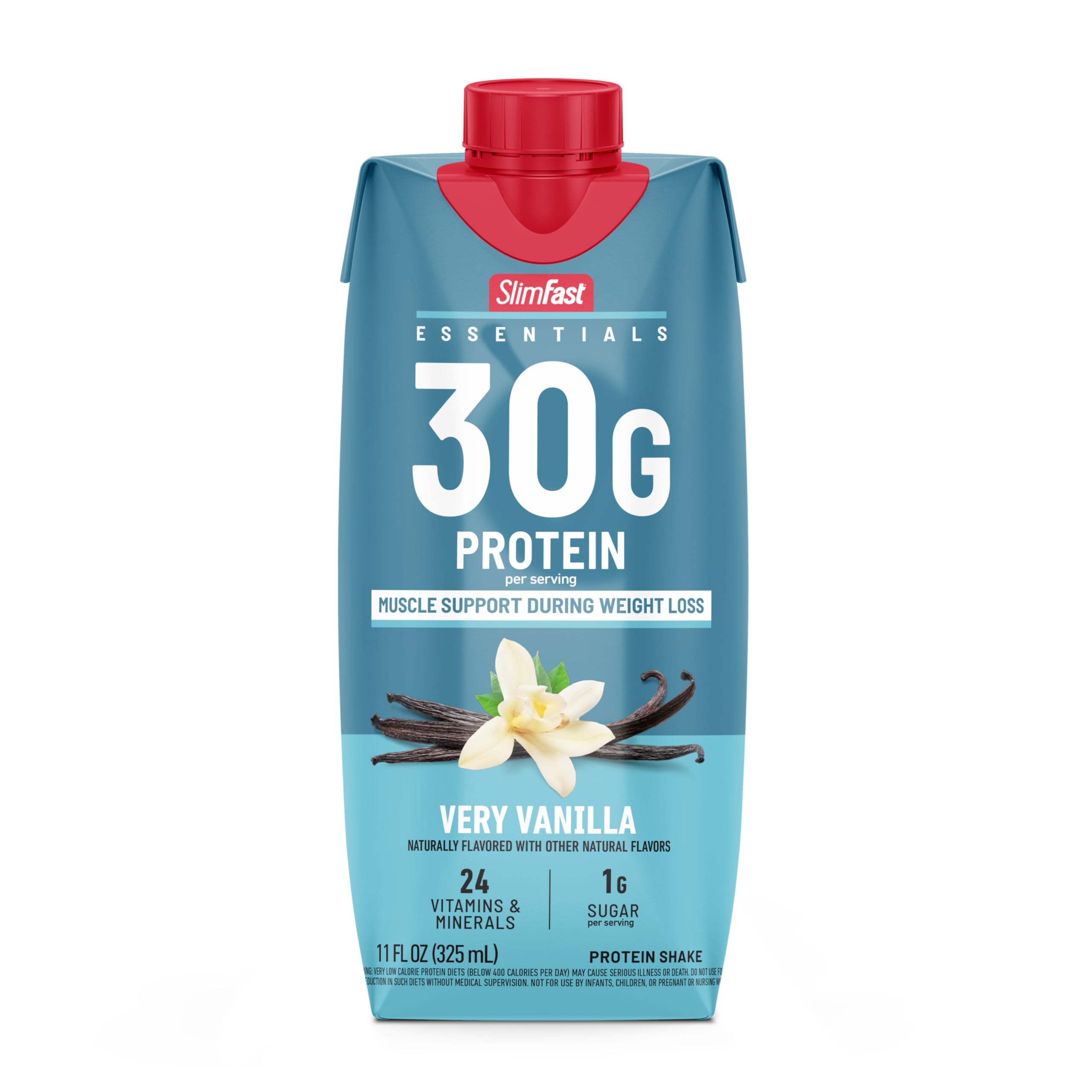 SlimFast escena de desayuno rápido con batido, ideal para rutinas atareadas