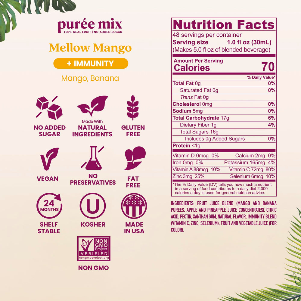 Smartfruit primer plano de textura cremosa que facilita mezclas