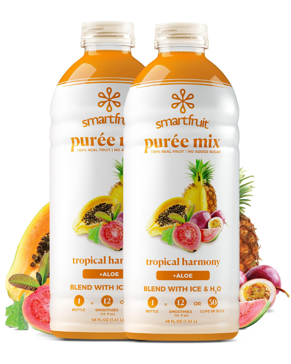 Smartfruit frente del empaque mostrando marca y volumen para identificación rápida