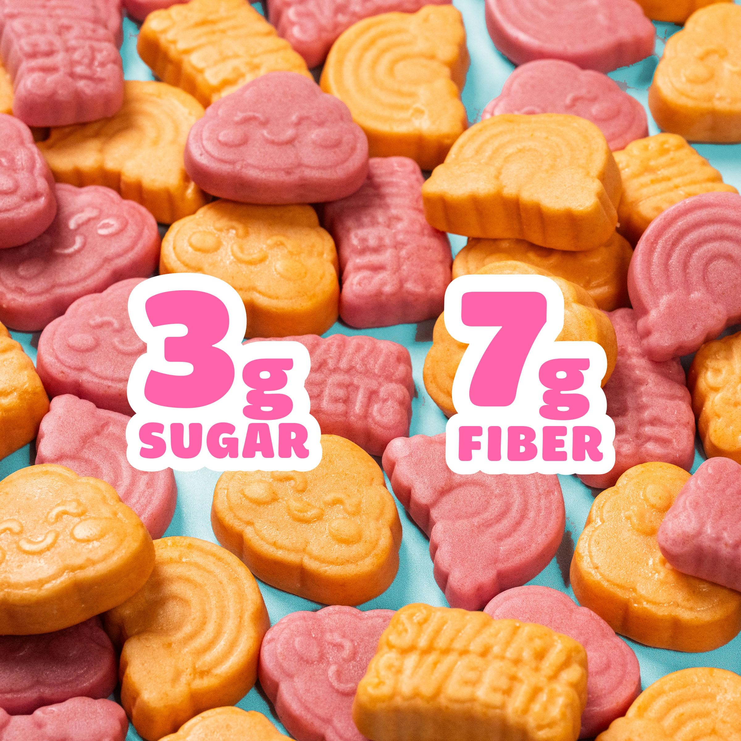 SmartSweets detalle de etiqueta con ingredientes naturales y beneficio transparencia