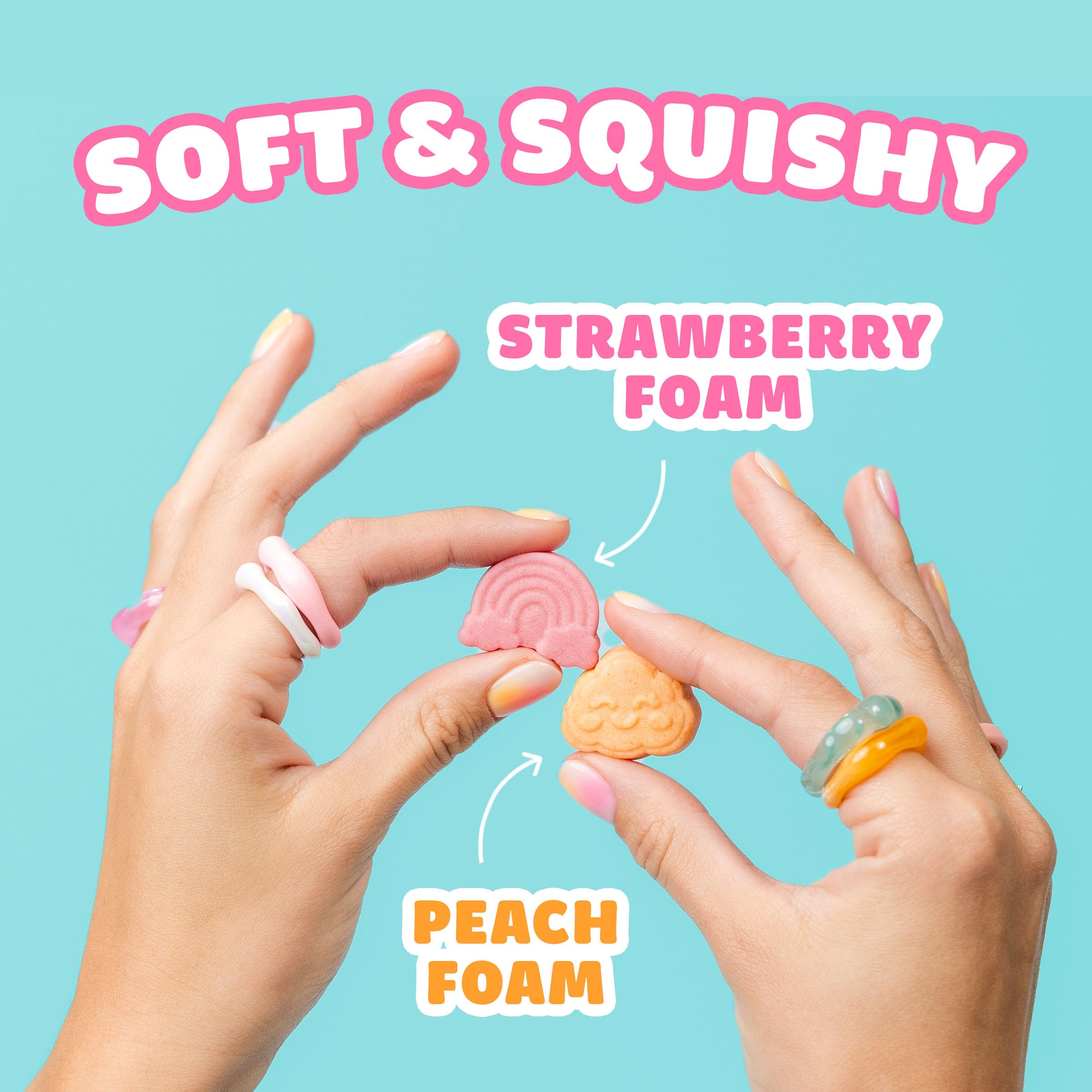 SmartSweets formas arcoíris y nubes resaltando colores naturales y diversión