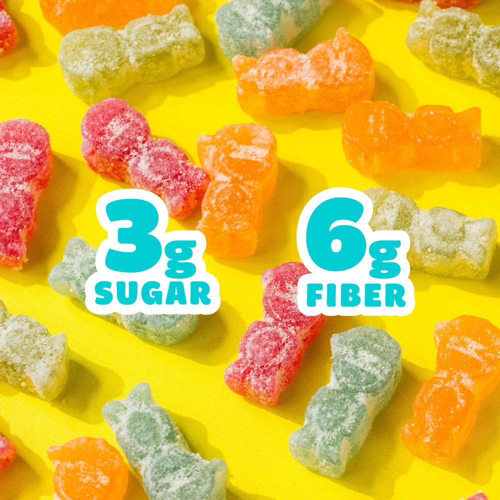 SmartSweets bolsitas sobre mesa en fiesta, fácil de compartir