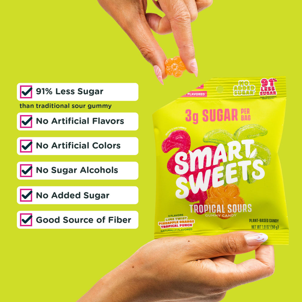 SmartSweets variedad de formas y colores que facilitan la identificación de sabores