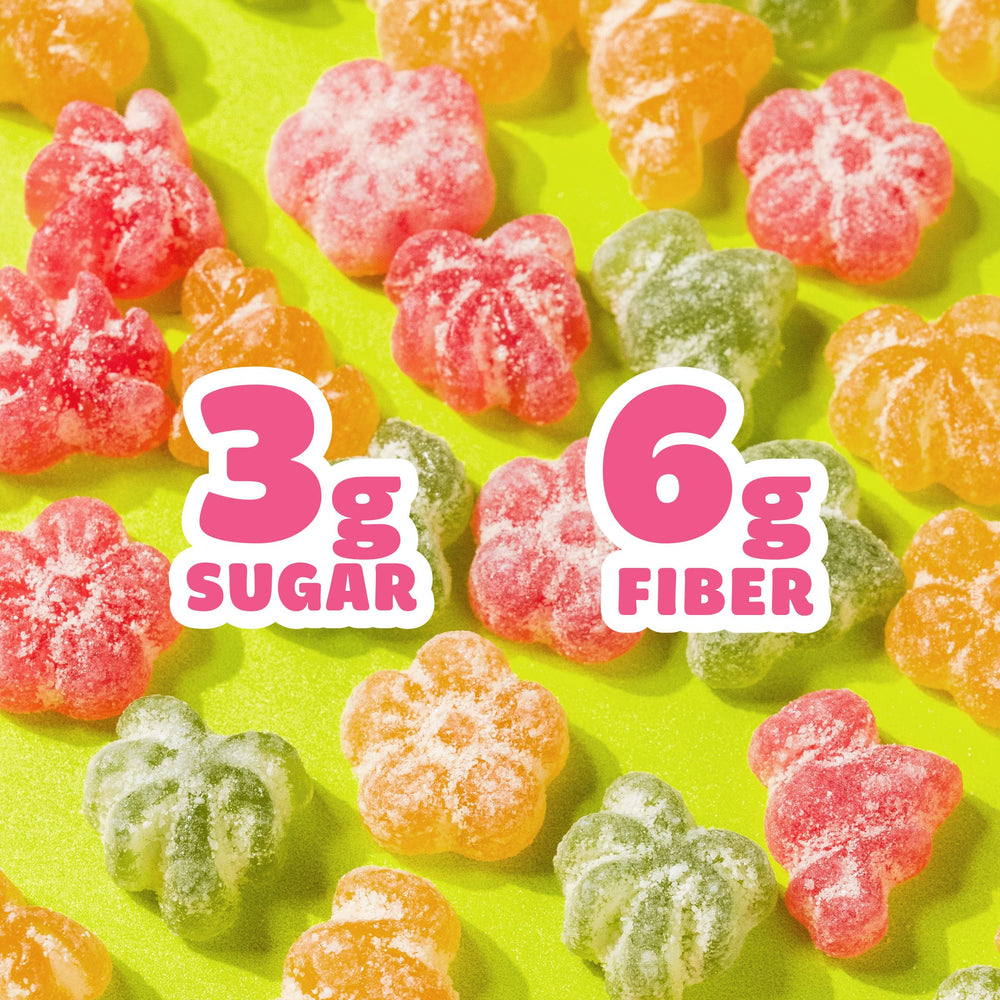 SmartSweets comparación de tamaño junto a una regla para referencia de porción