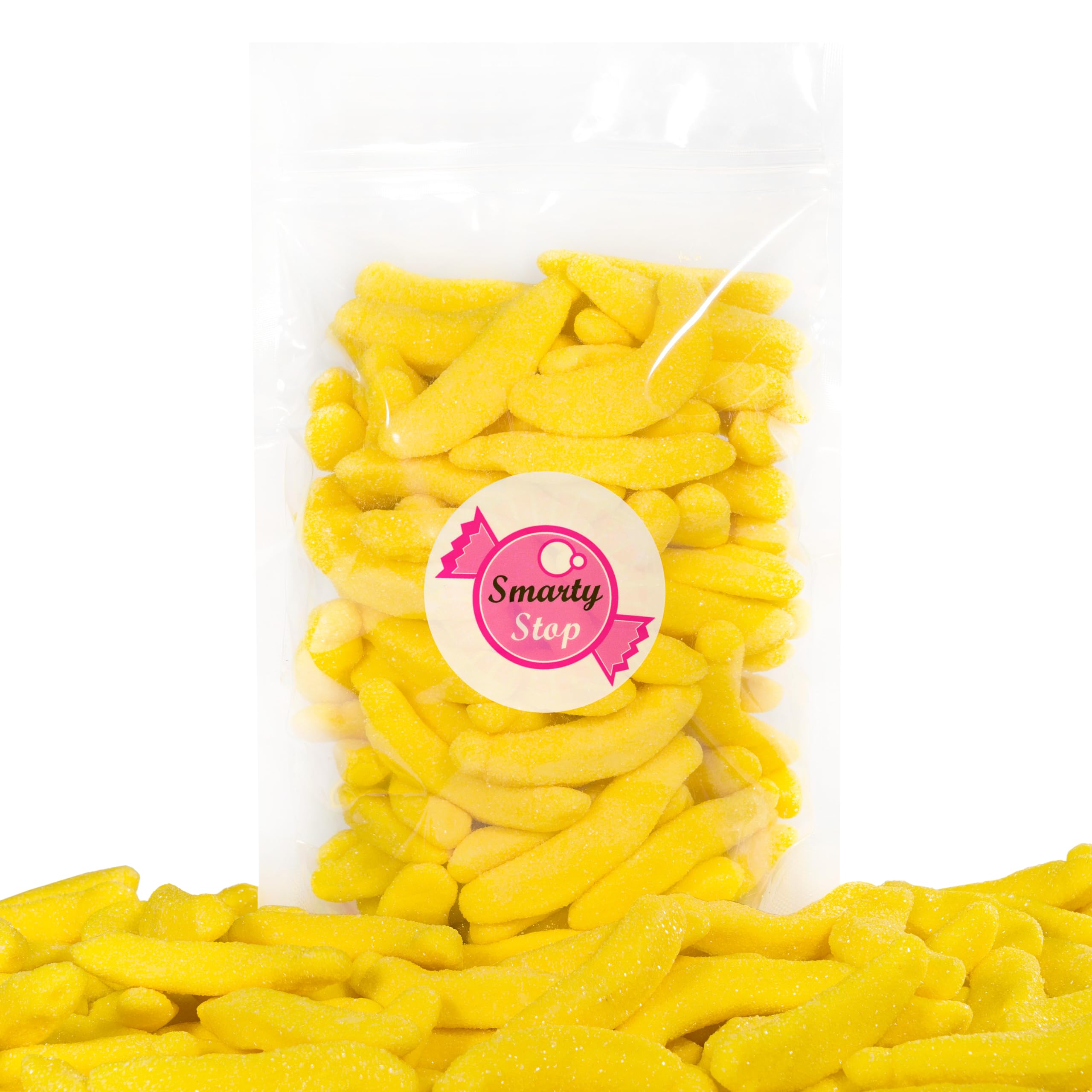 Smarty Stop textura cercana de gomita que revela suavidad y elasticidad