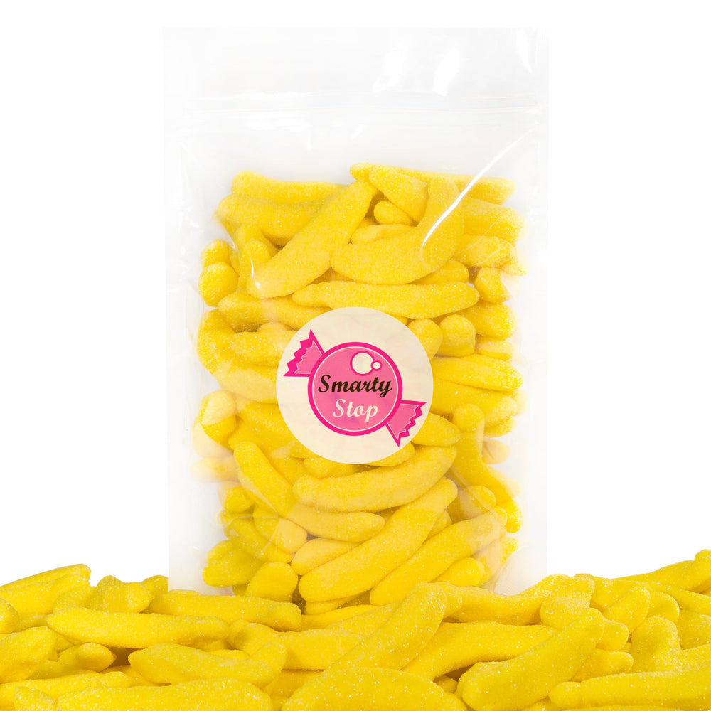 Smarty Stop textura cercana de gomita que revela suavidad y elasticidad