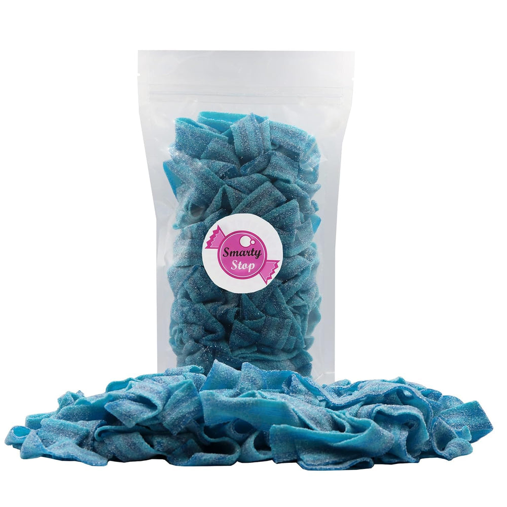 Smarty Stop cintas blueberry usadas como decoración en cupcake, aportando color y acidez
