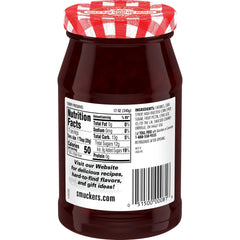 Smucker's close-up de trozos de cereza que aporta textura y sabor