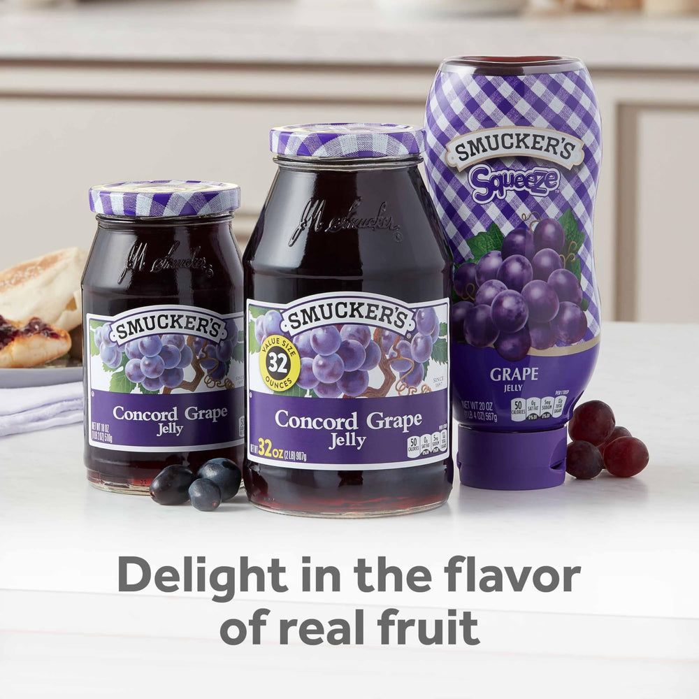 Smucker's etiqueta informativa con ingredientes y ventajas prácticas