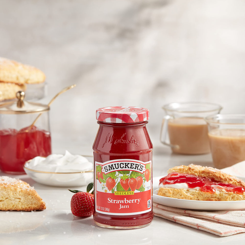Smucker's etiqueta del frasco y lista de ingredientes para información clara