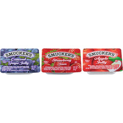 Smucker's estuche frontal mostrando surtido y diseño atractivo